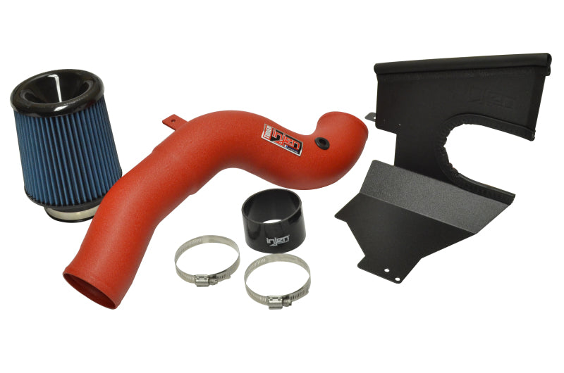 Injen 16-18 Ford Focus RS Wrinkle Red Cold Air Intake-Cold Air Intakes-Deviate Dezigns (DV8DZ9)