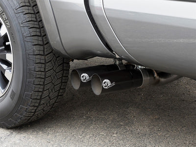 aFe POWER Rebel Series 2-1/2in 409 SS Cat Back Exhaust w/ Black Tips 16-17 Nissan Titan V8 5.6L-Catback-Deviate Dezigns (DV8DZ9)