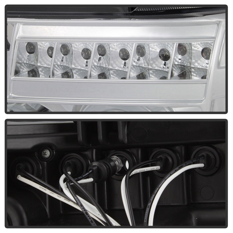 Spyder Toyota Tundra 07-13 Projector Headlights LED Halo LED Chrm PRO-YD-TTU07-HL-C-Headlights-Deviate Dezigns (DV8DZ9)