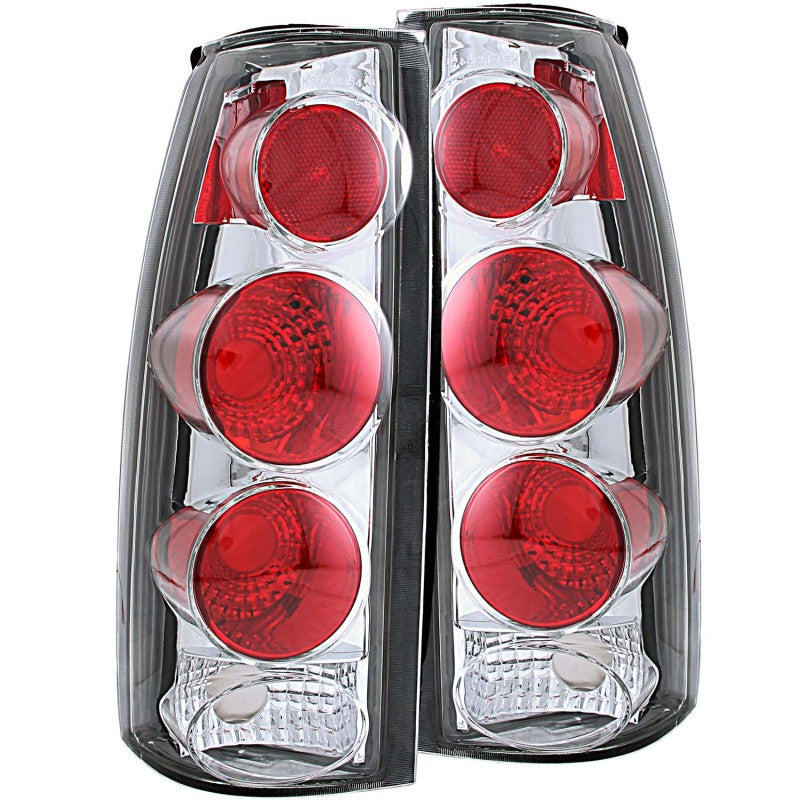 ANZO 1999-2000 Cadillac Escalade Taillights Chrome 3D Style-Tail Lights-Deviate Dezigns (DV8DZ9)