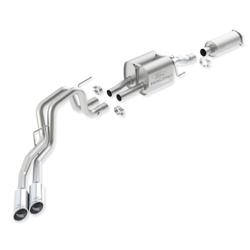 Ford Racing 2011-2014 F-150 SVT Raptor 6.2L Cat-Back Touring Exhaust System 145-inch WB-Catback-Deviate Dezigns (DV8DZ9)