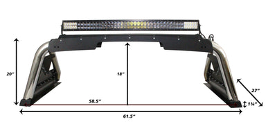 Go Rhino 15-20 Chevrolet Colorado Sport Bar 2.0 (Mid Size) - Tex Blk-Bed Racks-Deviate Dezigns (DV8DZ9)