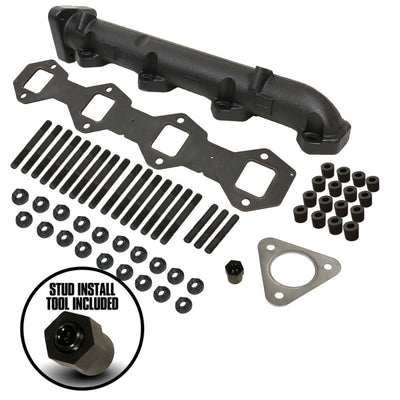 BD Diesel Driver Side Exhaust Manifold Kit - Ford 2011-2016 F250/F350 6.7L PowerStroke-Headers & Manifolds-Deviate Dezigns (DV8DZ9)