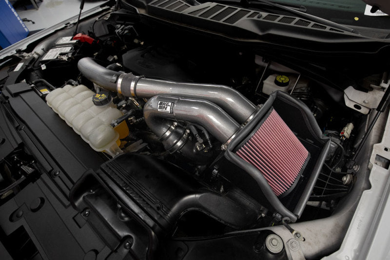 K&N 2015-22 Ford F-150 3.5L V6 Performance Air Intake System-Cold Air Intakes-Deviate Dezigns (DV8DZ9)