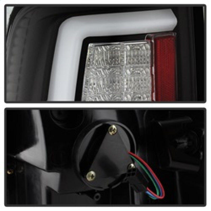 Spyder Dodge Ram 2013-2014 Light Bar LED Tail Lights - Black ALT-YD-DRAM13V2-LED-BK-Tail Lights-Deviate Dezigns (DV8DZ9)