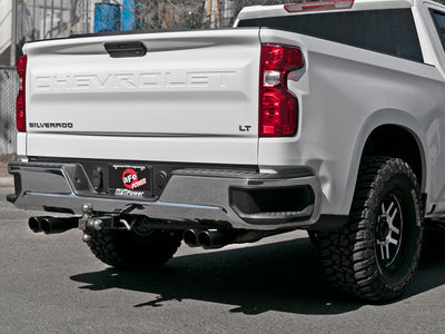 aFe Vulcan Series 3in-2-1/2in 304 SS Cat-Back 2019 GM Silverado / Sierra 1500 V8-5.3L w/ Black Tips-Catback-Deviate Dezigns (DV8DZ9)