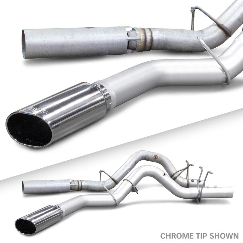 Banks Power 17+ GM Duramax L5P 2500/3500 Monster Exhaust System - SS Single Exhaust w/ Black Tip-Catback-Deviate Dezigns (DV8DZ9)