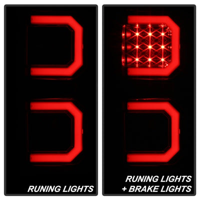 Spyder 07-13 Toyota Tundra V2 Light Bar LED Tail Lights - Smoke ALT-YD-TTU07V2-LB-BSM-Tail Lights-Deviate Dezigns (DV8DZ9)