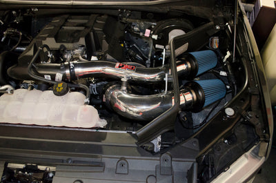 Injen 2015+ Ford F-150 V6 2.7L/3.5L EcoBoost Polished Short Ram Intake (Includes Heat Shield)-Cold Air Intakes-Deviate Dezigns (DV8DZ9)