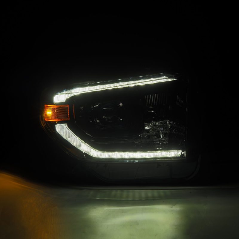 AlphaRex 14-21 Toyota Tundra PRO-Series Projector Headlights Black w/Seq. Sig. + DRL-Headlights-Deviate Dezigns (DV8DZ9)