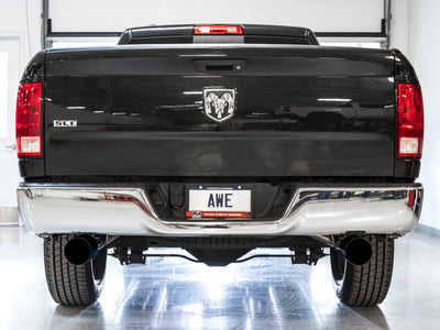 AWE Tuning 09-18 RAM 1500 5.7L (w/o Cutout) 0FG Dual Rear Exit Cat-Back Exhaust - Diamond Black Tips-Catback-Deviate Dezigns (DV8DZ9)