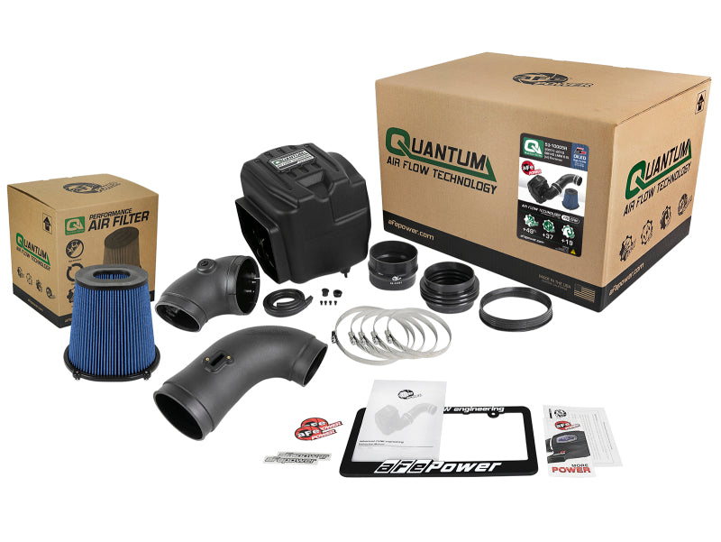 aFe Quantum Pro 5R Cold Air Intake System 08-10 GM/Chevy Duramax V8-6.6L LMM - Oiled-Cold Air Intakes-Deviate Dezigns (DV8DZ9)