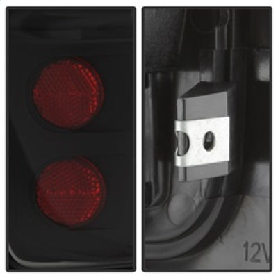 Xtune Dodge Ram 1500/2500/3500 94-01 Euro Style Tail Lights Black ALT-ON-DRAM94-BK-Tail Lights-Deviate Dezigns (DV8DZ9)