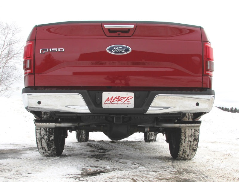 MBRP 2015 Ford F-150 5.0L 3in Cat Back Dual Split Side Exit AL Exhaust System-Catback-Deviate Dezigns (DV8DZ9)