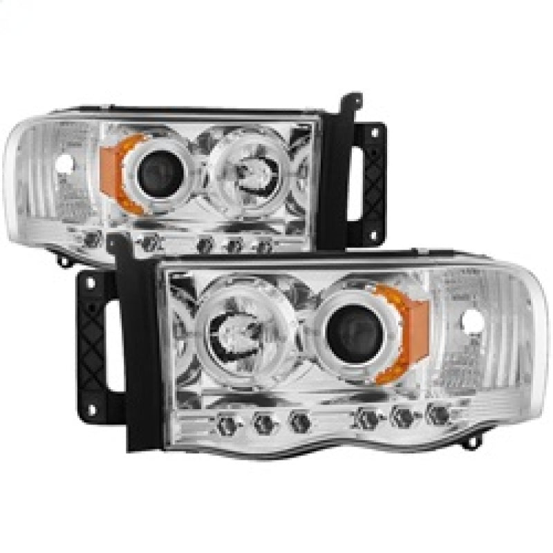 Spyder Dodge Ram 1500 02-05/Ram 2500 03-05 Projector Headlights LED Halo LED Chrm PRO-YD-DR02-HL-C-Headlights-Deviate Dezigns (DV8DZ9)