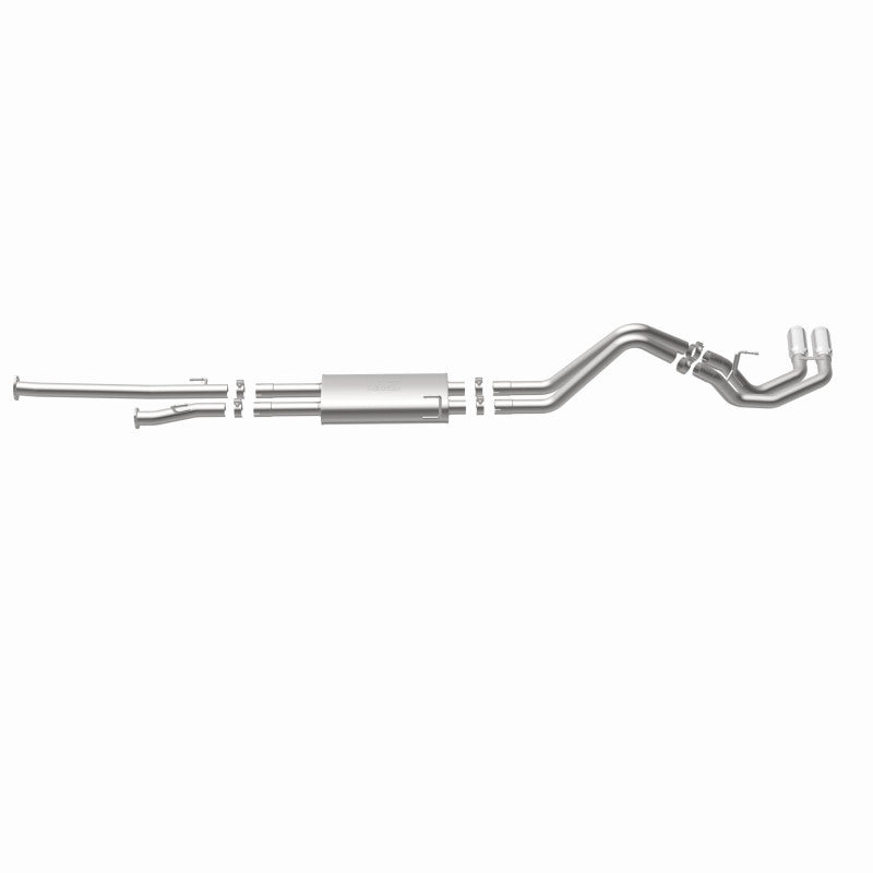 MagnaFlow 14 Toyota Tundra V8 4.6L/5.7L Stainless C/b Exhaust Dual same side pass. rear tire-Catback-Deviate Dezigns (DV8DZ9)