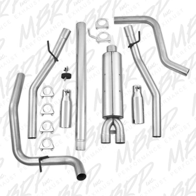 MBRP 2004-2008 Ford F150 4.6/5.4L EC/CC-SB Cat Back Dual Split Rear-Catback-Deviate Dezigns (DV8DZ9)