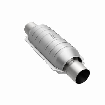 MagnaFlow Catalytic Converter 2 in Inlet 2 in Outlet 11 in Length SS-Catalytic Converter Universal-Deviate Dezigns (DV8DZ9)