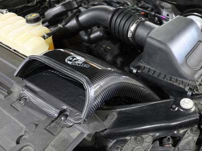 aFe Quantum Cold Air Intake System Scoop 18-20 Ford F150 EcoBoost V6-3.5L/2.7L - Carbon Fiber-Cold Air Intakes-Deviate Dezigns (DV8DZ9)