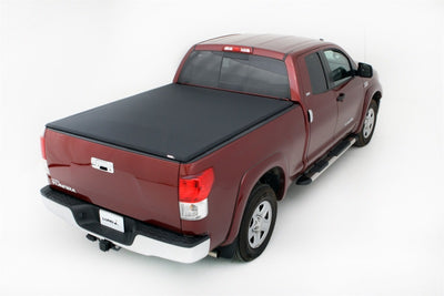 Lund 07-17 Toyota Tundra (6.5ft. Bed) Genesis Elite Tri-Fold Tonneau Cover - Black-Tonneau Covers - Soft Fold-Deviate Dezigns (DV8DZ9)