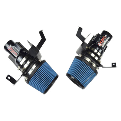 Injen 07-08 350Z 3.5L V6 Air Fusion and Air Horns Black Short Ram Intake-Cold Air Intakes-Deviate Dezigns (DV8DZ9)