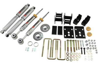 Belltech - Front And Rear Complete Kit W/ Street Performance Shocks | 09-13 Ford F150 Ext Cab/Quad Cab Short Bed 2WD | 2" or 3" F / 4" R w/ Shocks-Lowering Kits-Deviate Dezigns (DV8DZ9)