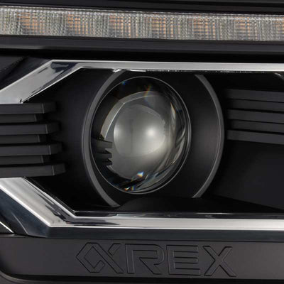 AlphaRex 12-15 Toyota Tacoma LUXX LED Projector Headlights Plank Style Black w/DRL-Headlights-Deviate Dezigns (DV8DZ9)