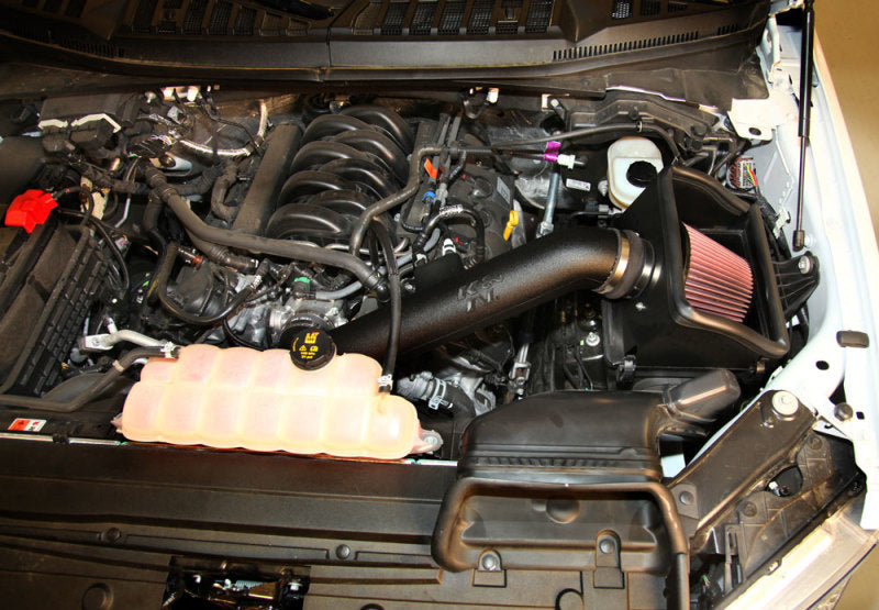 K&N 2015 Ford F-150 5.0L V8 Performance Intake Kit-Cold Air Intakes-Deviate Dezigns (DV8DZ9)