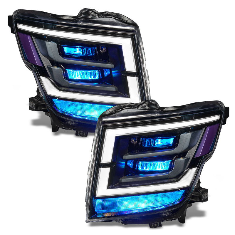 Oracle 21-22 Nissan Titan Demon Eye RGB Headlight Upgrade Kit - ColorSHIFT w/o Cntrl SEE WARRANTY-Headlights-Deviate Dezigns (DV8DZ9)