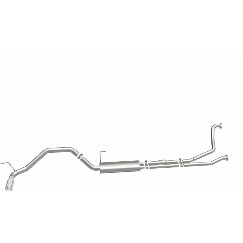 MagnaFlow CatBack 07-15 Nissan Titan V8 LGAS/LFLEX Single MF Polished Stainless Exhaust-Catback-Deviate Dezigns (DV8DZ9)