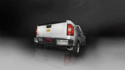 Corsa 11-13 Chevrolet Silverado Crew Cab/Short Bed 1500 6.2L V8 Polished Sport Cat-Back Exhaust-Catback-Deviate Dezigns (DV8DZ9)