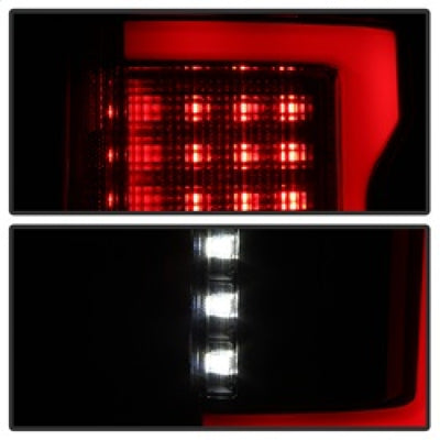 Spyder 15-17 Ford F-150 LED Tail Lights (w/Blind Spot) - Black Smoke (ALT-YD-FF15015BS-LBLED-BSM)-Tail Lights-Deviate Dezigns (DV8DZ9)