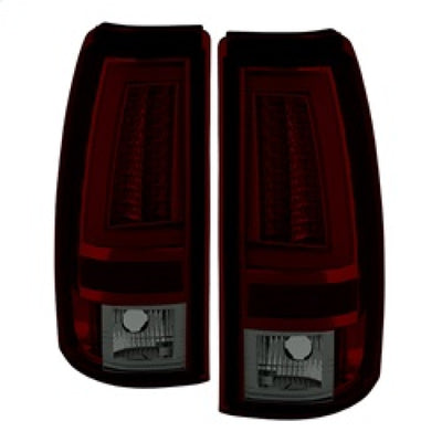 Spyder Chevy Silverado 1500/2500 03-06 Version 2 LED Tail Lights - Red Smoke ALT-YD-CS03V2-LED-RS-Tail Lights-Deviate Dezigns (DV8DZ9)