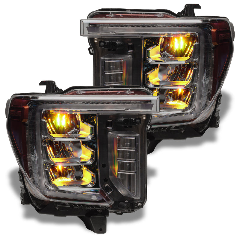 Oracle 19-21 Silverado/Sierra 1500 RGB Demon Eye Headlight Kit - w/o Controller SEE WARRANTY-Headlights-Deviate Dezigns (DV8DZ9)