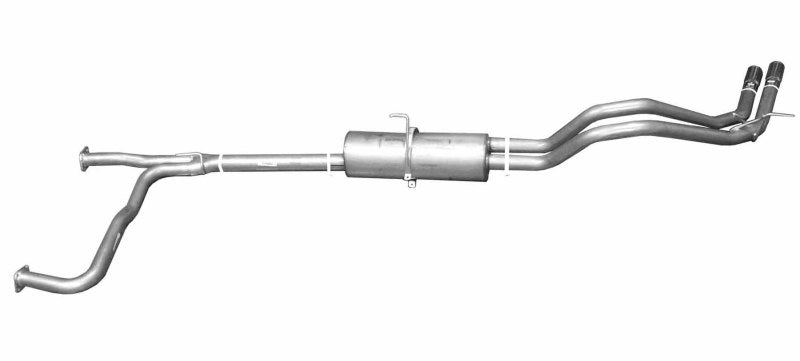 Gibson 04-10 Nissan Titan LE 5.6L 2.5in Cat-Back Dual Sport Exhaust - Stainless-Catback-Deviate Dezigns (DV8DZ9)