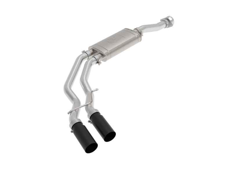 aFe Rebel 3in 409 SS Cat-Back Exhaust 2021 Ford F-150 V6 2.7L/3.5L (tt)/V8 5.0L w/ Black Tips-Catback-Deviate Dezigns (DV8DZ9)