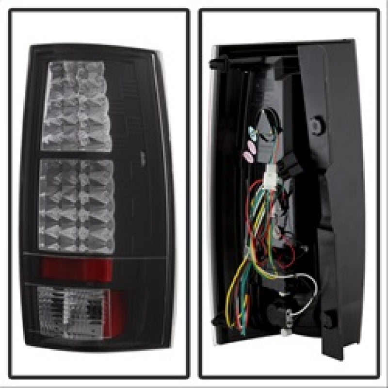 Spyder Chevy Suburban/GMC Yukon/Yukon Denali 07-14 LED Tail Lights Blk ALT-YD-CSUB07-LED-BK-Tail Lights-Deviate Dezigns (DV8DZ9)