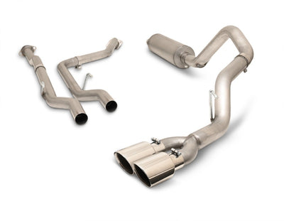 Gibson 2022 Toyota Tundra 3.5L-T V6 5.5ft bed 2.5in Cat-Back Dual Sport Exhaust - Stainless-Catback-Deviate Dezigns (DV8DZ9)