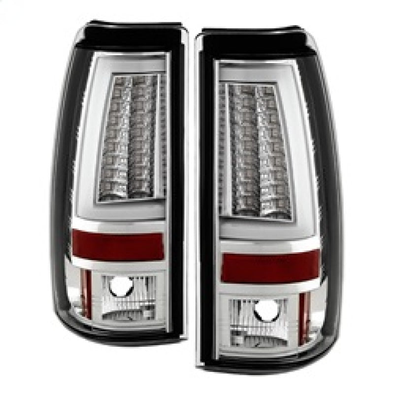 Spyder Chevy Silverado 1500/2500 03-06 Version 2 LED Tail Lights - Chrome ALT-YD-CS03V2-LED-C-Tail Lights-Deviate Dezigns (DV8DZ9)