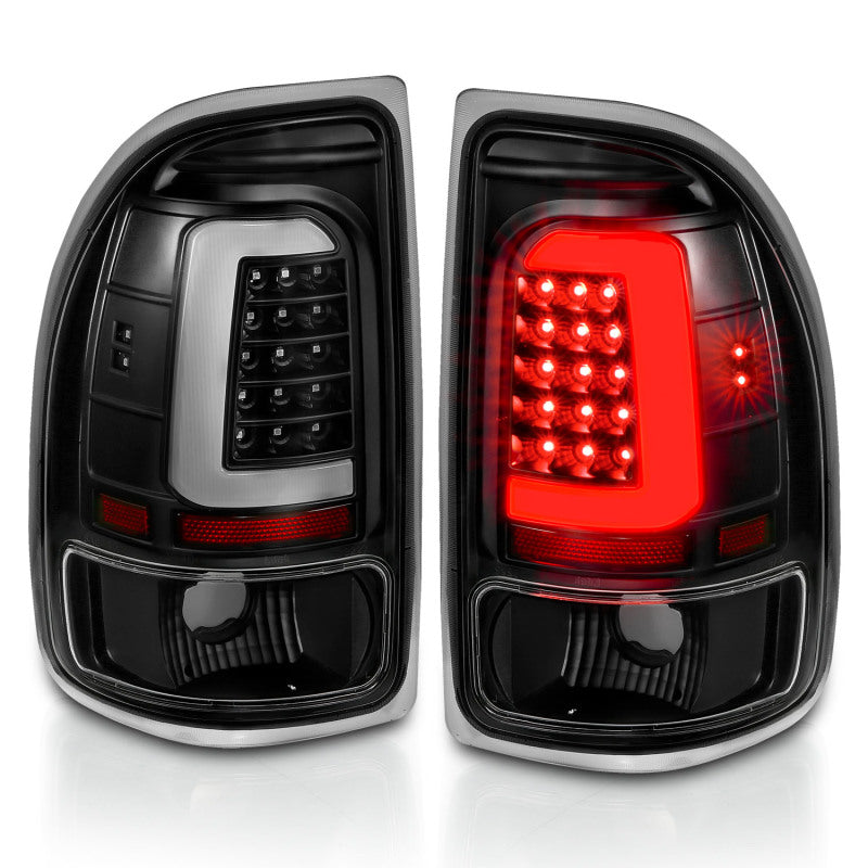 ANZO 1997-2004 Dodge Dakota LED Taillights Black Housing Clear Lens Pair-Tail Lights-Deviate Dezigns (DV8DZ9)