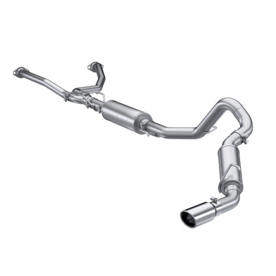 MBRP 2022 Toyota Tundra 3.5L Dual Cat-back 4in Single Side Exit Rolled Tip - Aluminized Steel-Catback-Deviate Dezigns (DV8DZ9)