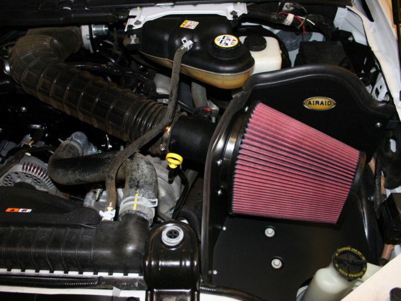 Airaid 05-07 Ford F-250/350 6.8L V-10 CAD Intake System w/o Tube (Oiled / Red Media)-Cold Air Intakes-Deviate Dezigns (DV8DZ9)