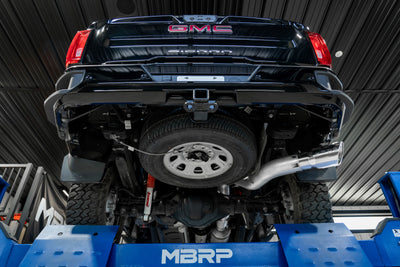 MBRP 20-23 Chevrolet Silverado 2500HD 6.6L Armor Plus T409 SS Single Side Exit 5in DPF Back Exhaust-DPF Back-Deviate Dezigns (DV8DZ9)