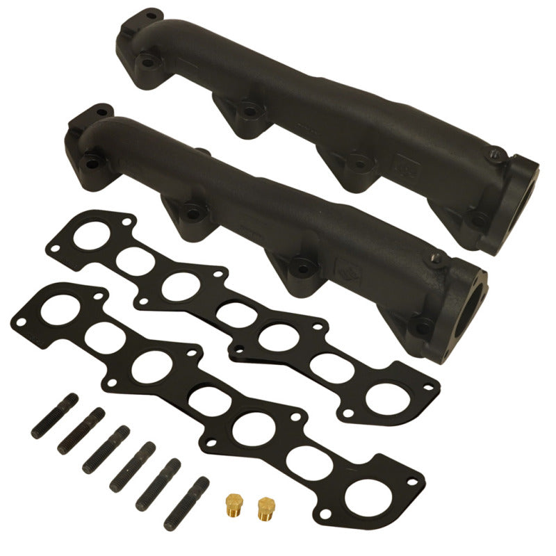 BD Diesel 08-10 Ford F-250/F-350/F-450/F-550 Powerstroke 6.4L Exhaust Manifold Set-Headers & Manifolds-Deviate Dezigns (DV8DZ9)