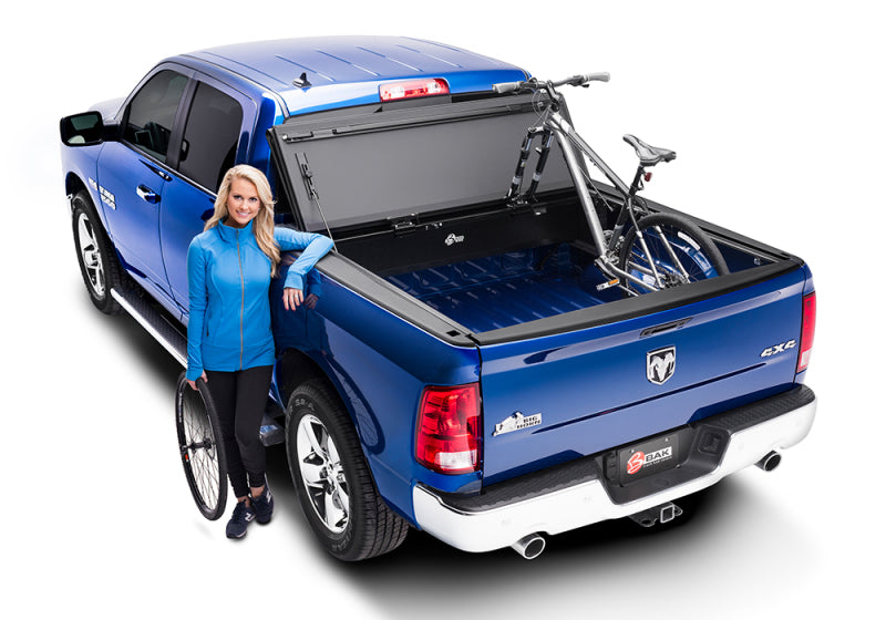 BAK 09-18 Dodge Ram 1500 (19-20 Classic Only) 5ft 7in Bed (w/ Ram Box) BAKFlip MX4 Matte Finish-Tonneau Covers - Hard Fold-Deviate Dezigns (DV8DZ9)