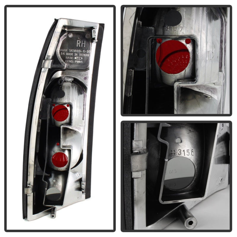 Spyder Chevy C/K Series 1500 88-98/GMC Sierra 88-98 G2 Euro Tail Lights Blk Smke ALT-YD-CCK88G2-BSM-Tail Lights-Deviate Dezigns (DV8DZ9)