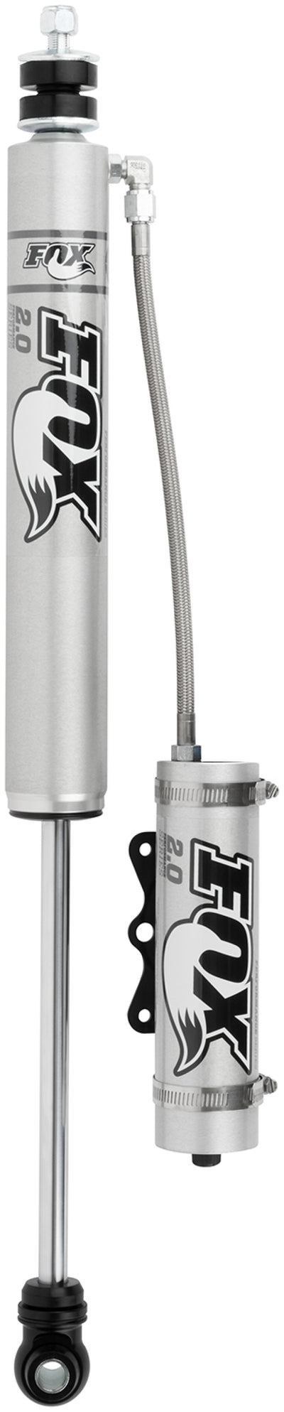 Fox 01-10 Chevy HD 2.0 Perf Series 5.1in. Smooth Body Remote Res. Front Shock / 0-1in. Lift - Alum.-Shocks and Struts-Deviate Dezigns (DV8DZ9)