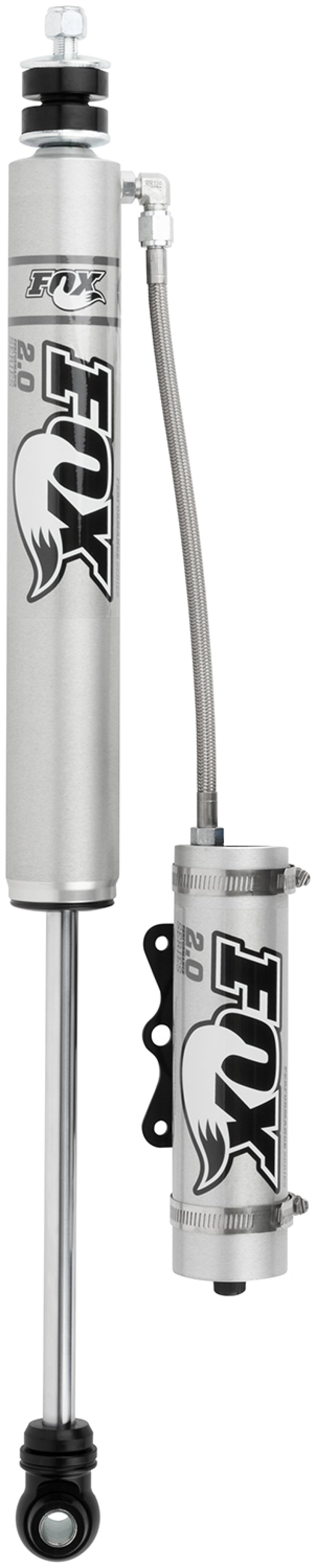 Fox 01-10 Chevy HD 2.0 Perf Series 5.1in. Smooth Body Remote Res. Front Shock / 0-1in. Lift - Alum.-Shocks and Struts-Deviate Dezigns (DV8DZ9)