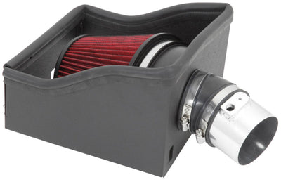 Spectre 12-14 Ford F150 V6-3.5L F/I Air Intake Kit - Polished w/Red Filter-Cold Air Intakes-Deviate Dezigns (DV8DZ9)