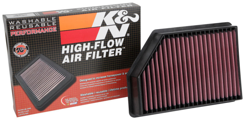 K&N 2020 Chevrolet Silverado 2500/3500 6.6L Diesel Drop In Replacement Air Filter-Air Filters - Drop In-Deviate Dezigns (DV8DZ9)